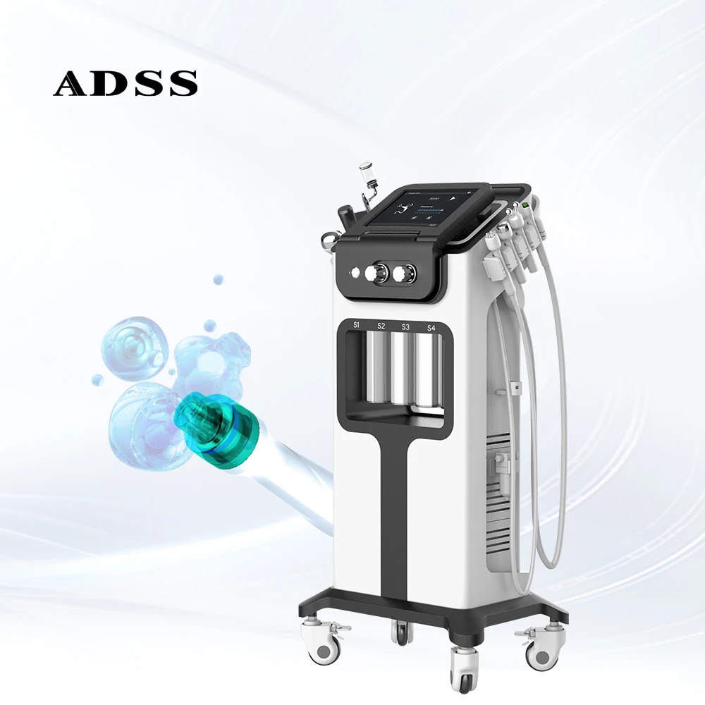 ADSS Aquafacial аппарат для глубокой очистки кислородная терапия гидродермабразия лица коммерческого салона