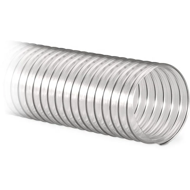 PVC Plastic Transparent Water Pump Suction Composite Steel Wire Reinforced PVC Hose Pipe