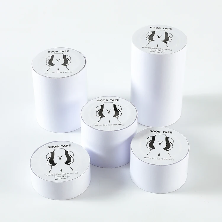 2022 New Boob Tap Nipple Tape Breast Lift Tape Backless Strapless Bra Clear Invisible Medical Grade Transparent Boob Tape