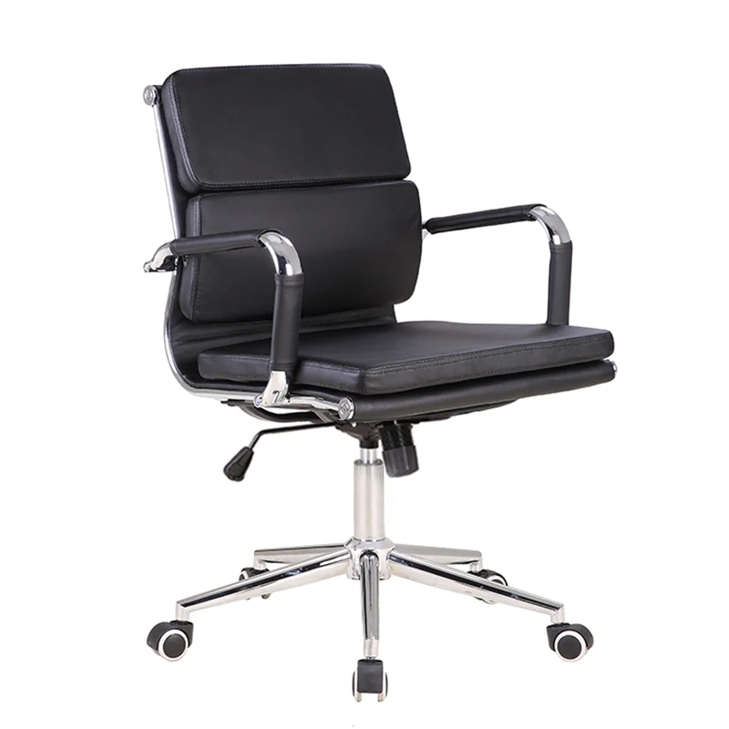 
Good selling elegant low back soft pad swivel ergonomic office computer chair 
