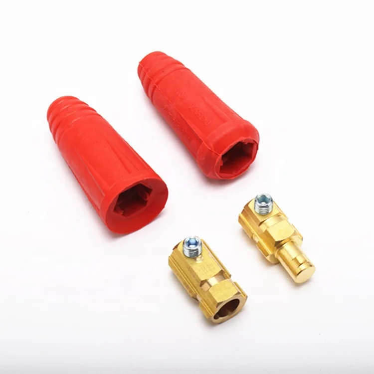 Red and Black CE RoHS Certificate Euro Type Welding Cable Joint DKL50-70