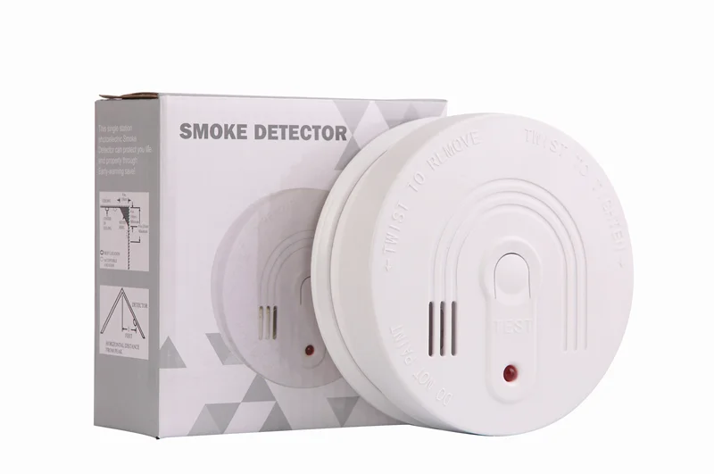 Hot Sale TUV Certification 9VDC Battery Standalone Smoke Detector For Home security