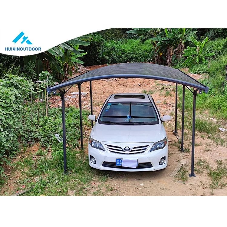 Waterproof metal car parking canopy aluminum frame shelter car port shed outdoor shade garage polycarbonate roof cover carport