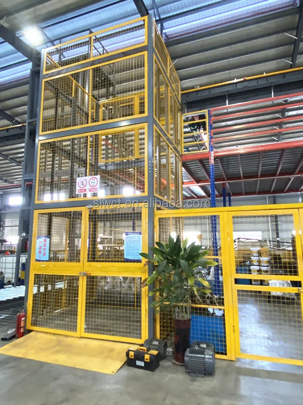 Guide Rail Vertical lift platform hot sale cargo lifter