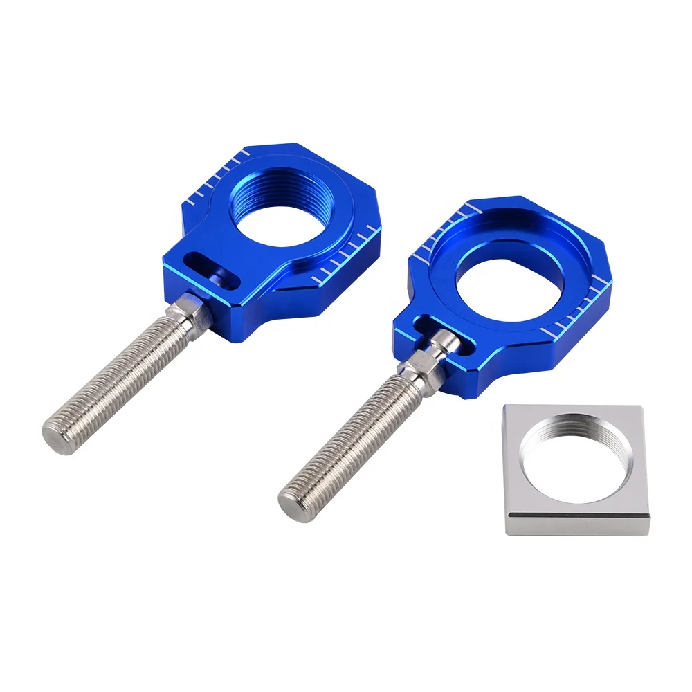 NiceCNC Offroad Billet Rear Axle Blocks Chain Adjuster For KTM 500 EXC-F 2000-2019 2020-2023 125SX 450SX-F 2000-2012
