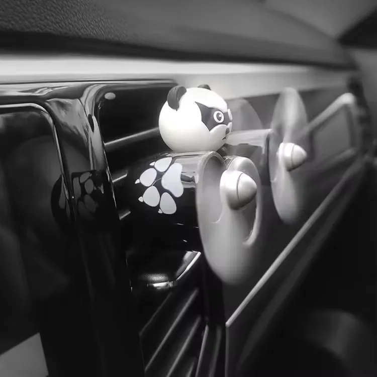 Factory Custom Cartoon Fan Rotating Fragrant Solid Scenes Diffuser Clip Air Freshener Cut Animals Perfume for Car