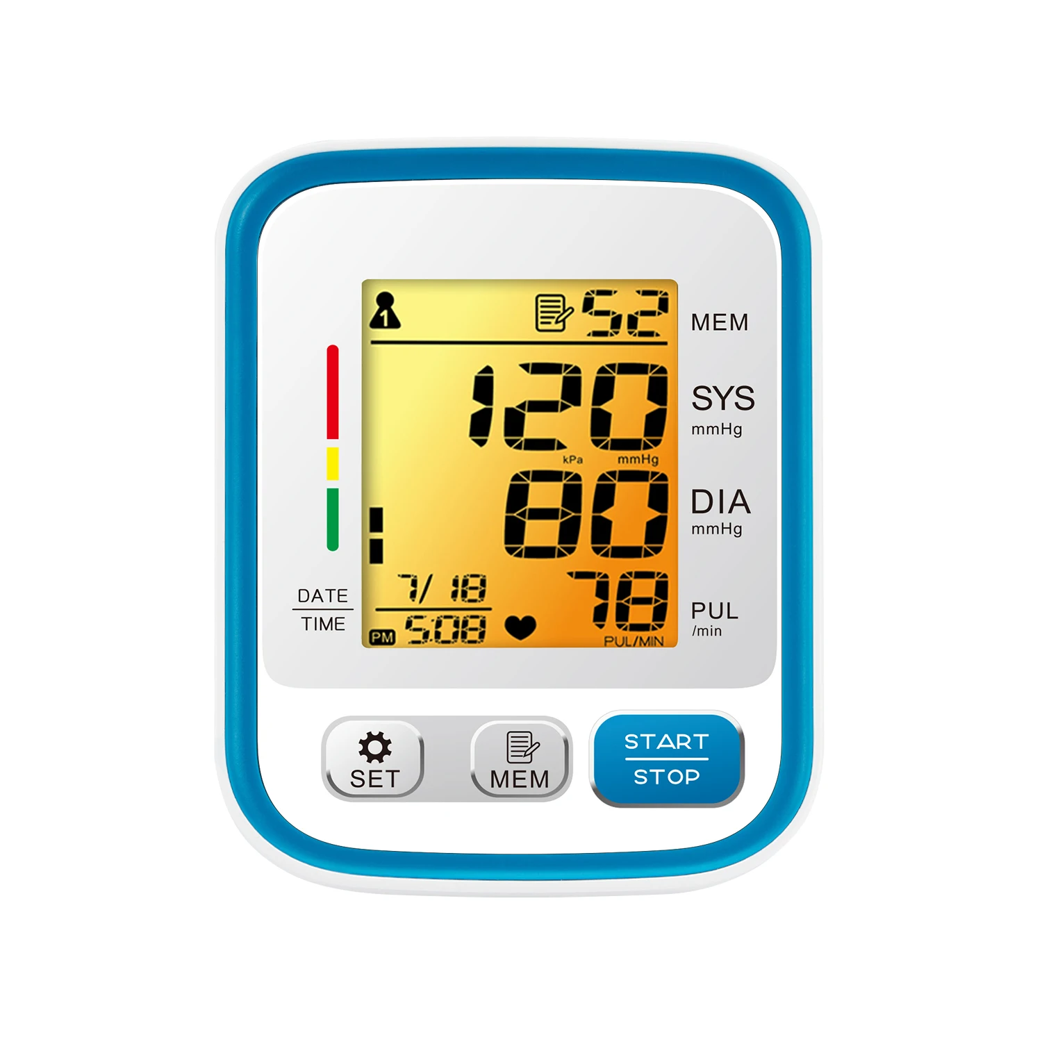 Best Automatic Upper Arm Blood Pressure Monitor Electronic Digital Sphygmomanometer