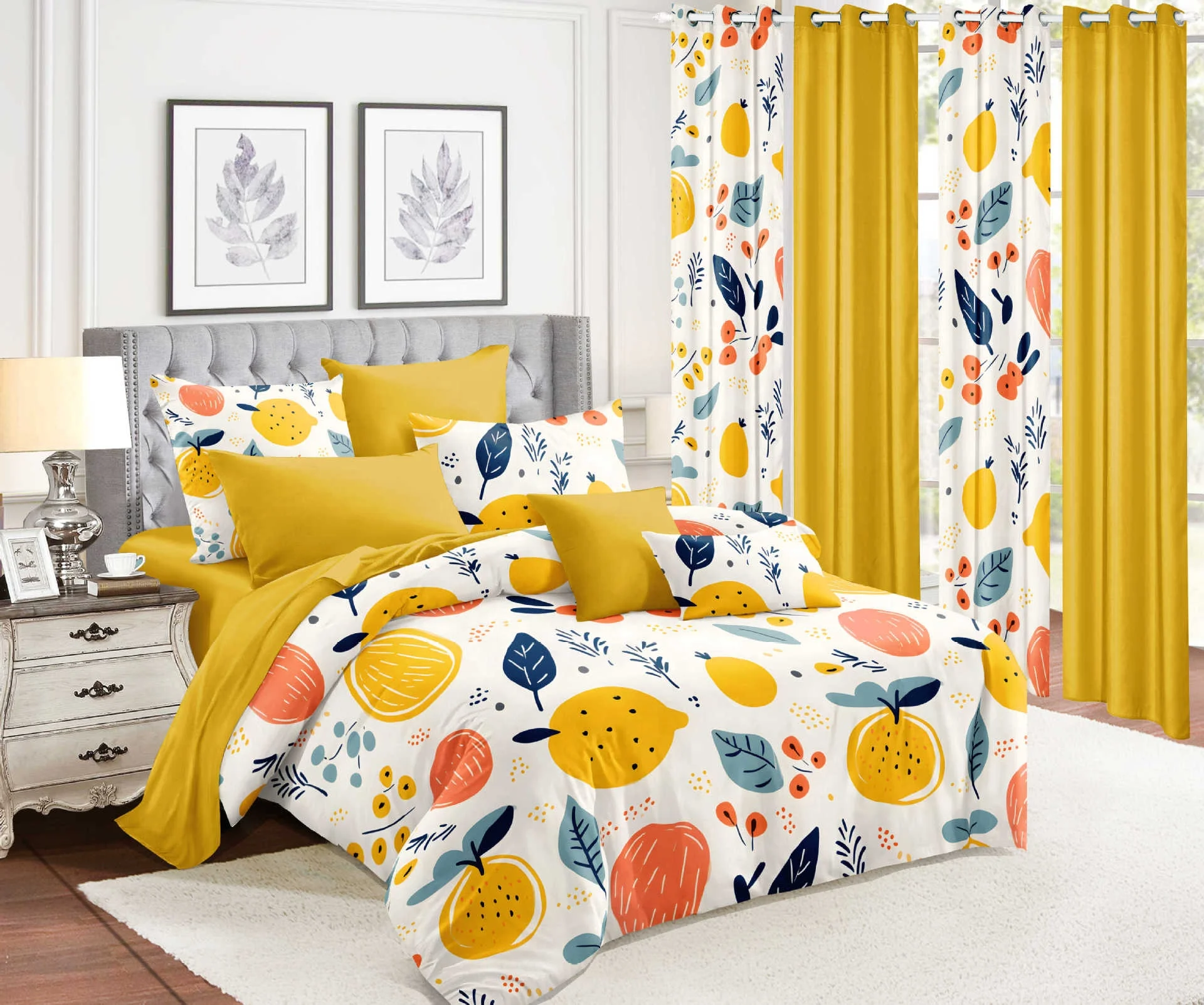 factory direct wholesale online floral printed 13 pc in 1 bedroom bed bedsheet blanket cover curtain bedding set