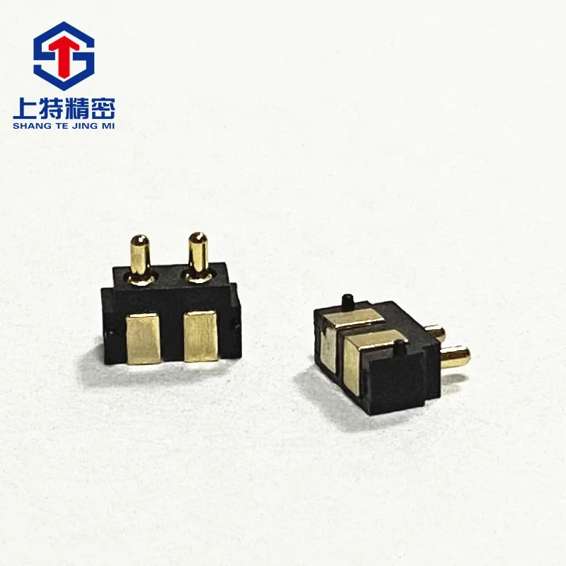 Standard Pogo Pin, 2PIN 2.5PH 5.5H, Spring Loaded Gold Plating Side Solder Pogo Pin Connector