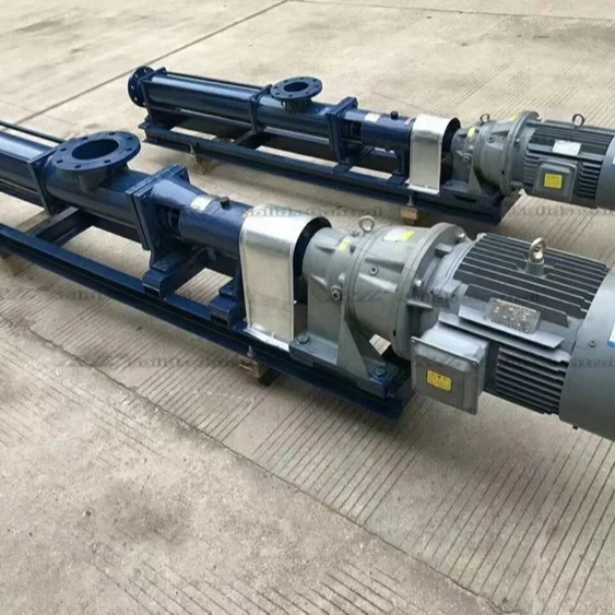 Horizontal Single Screw Pump Stainless Steel Industrial Sludge Pump For drilling fluids