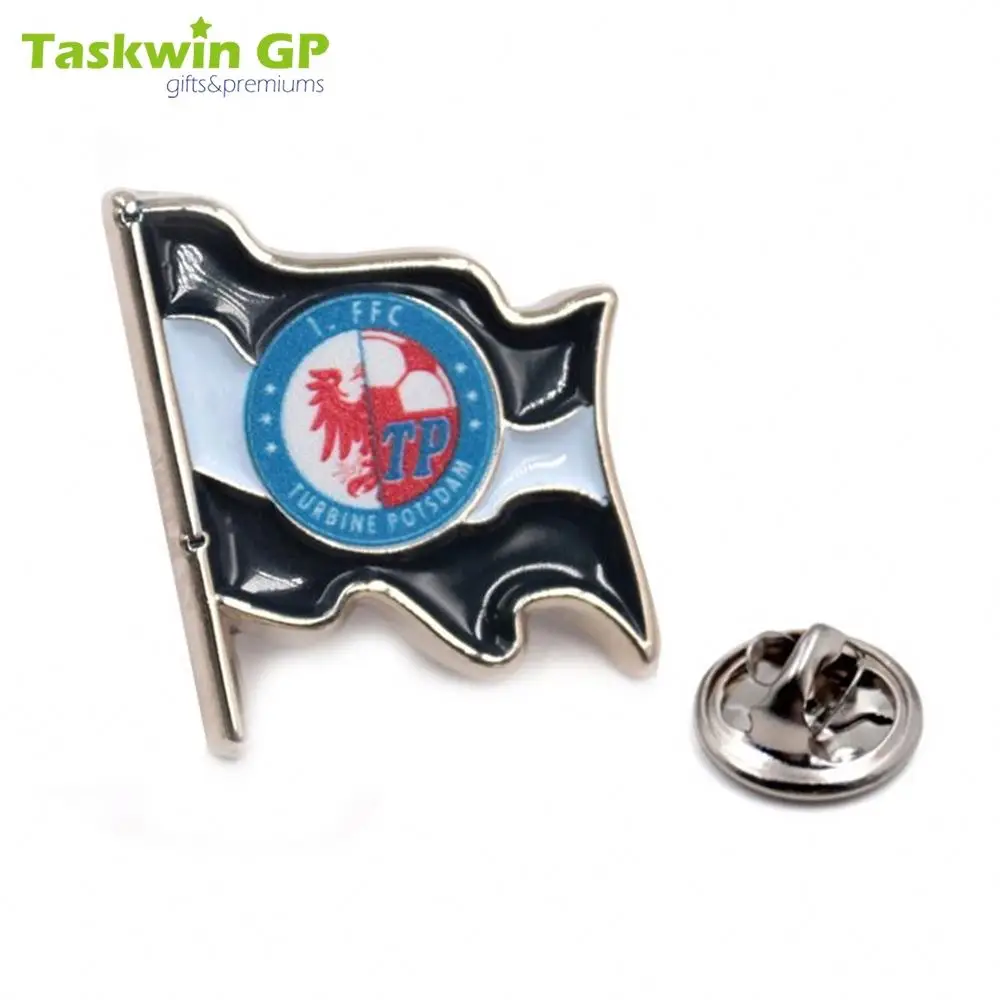 Taskwingifts Customized National Brooch Pin Round Country Cross Flag Lapel Badge Pin