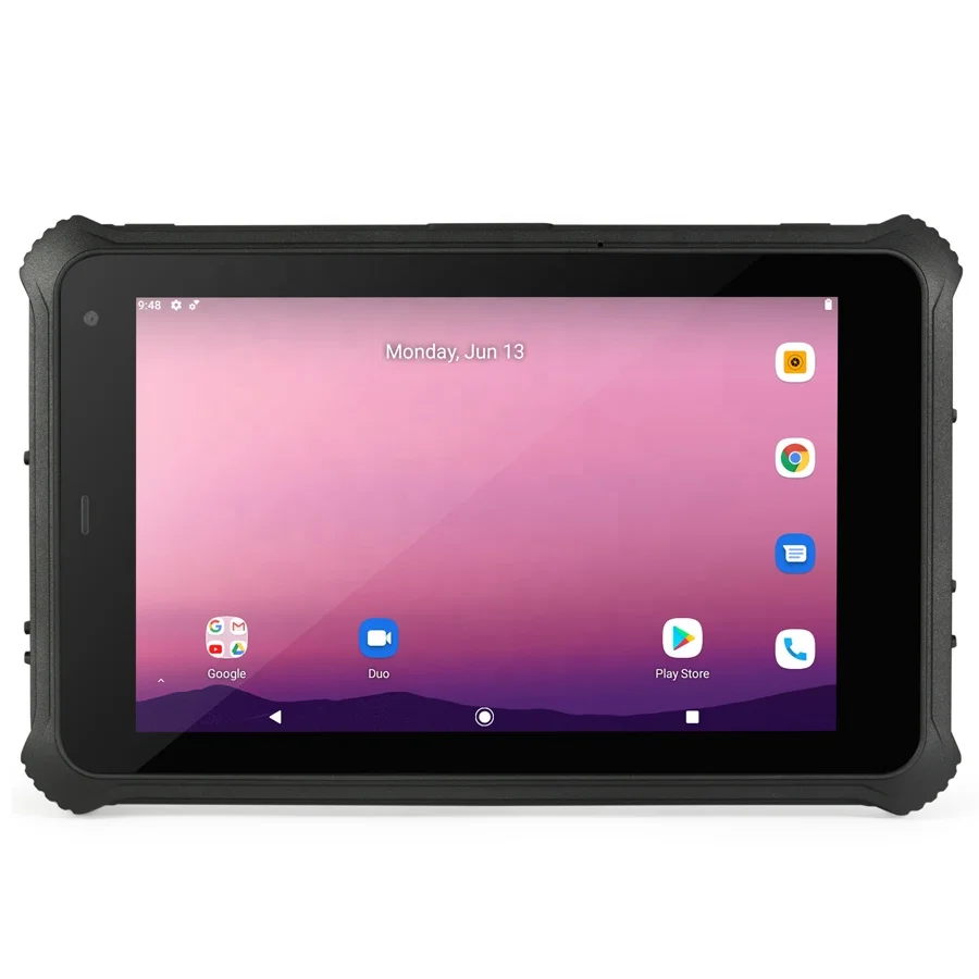 support 100M 1000M Ethernet LF125K option removable battery 1000nits higher brightness 8inch android rugged tablet pc