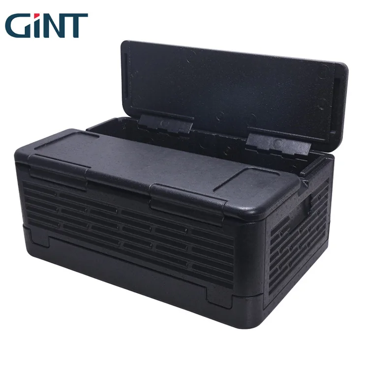 Gint high quality Insulated black epp foam box styrofoam cooler box  for transportation