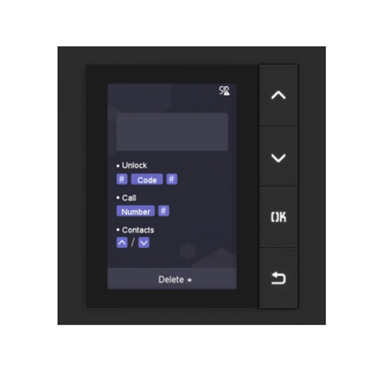 Многоязычная модульная дверная станция DS-KD-DIS Hik IP видеодомофон