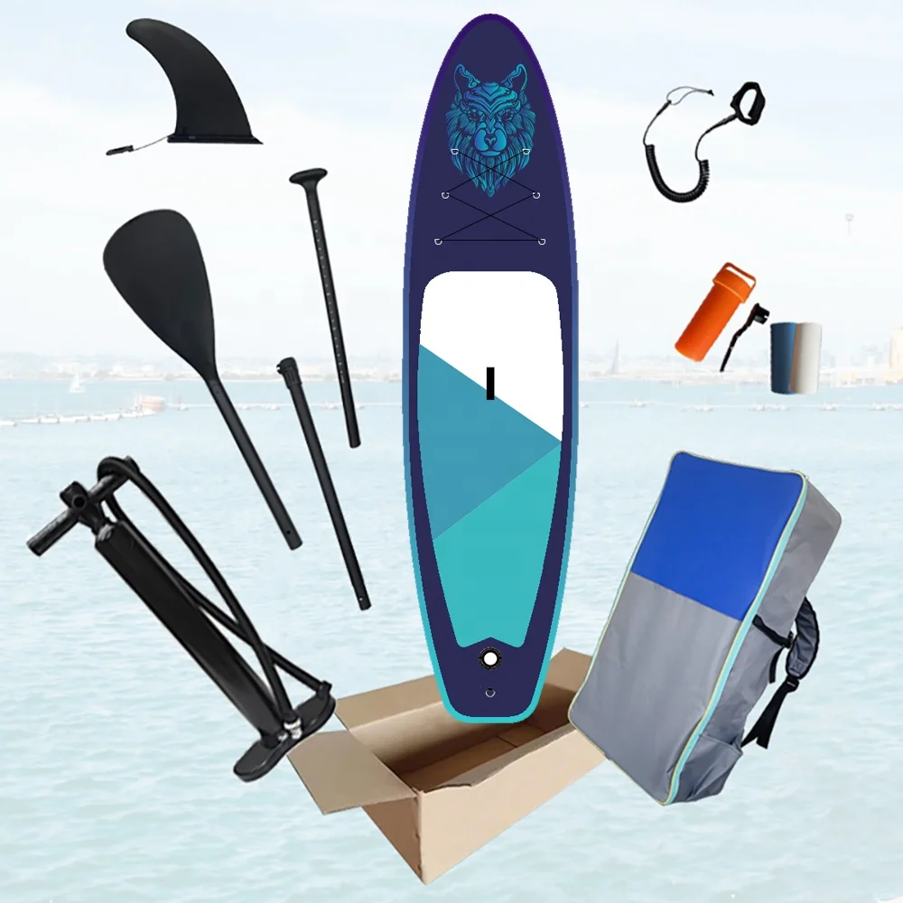 BSCI / EN Good Price High Quality double layer stand up surfboard inflatable paddle board sup double chamber