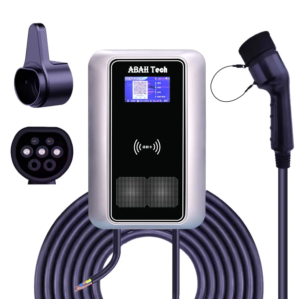 ABAH Hot sale 7kw Wall Mounted Charging Pile European American Standard