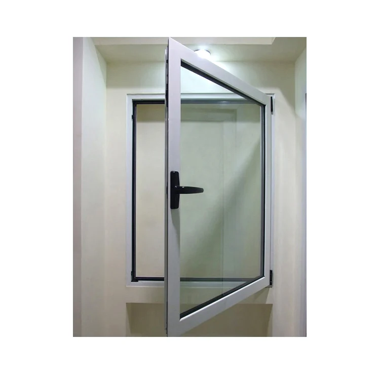 Aluminum Frame Casement Window Customized Color Double Tempered Clear Glass casement  Windows