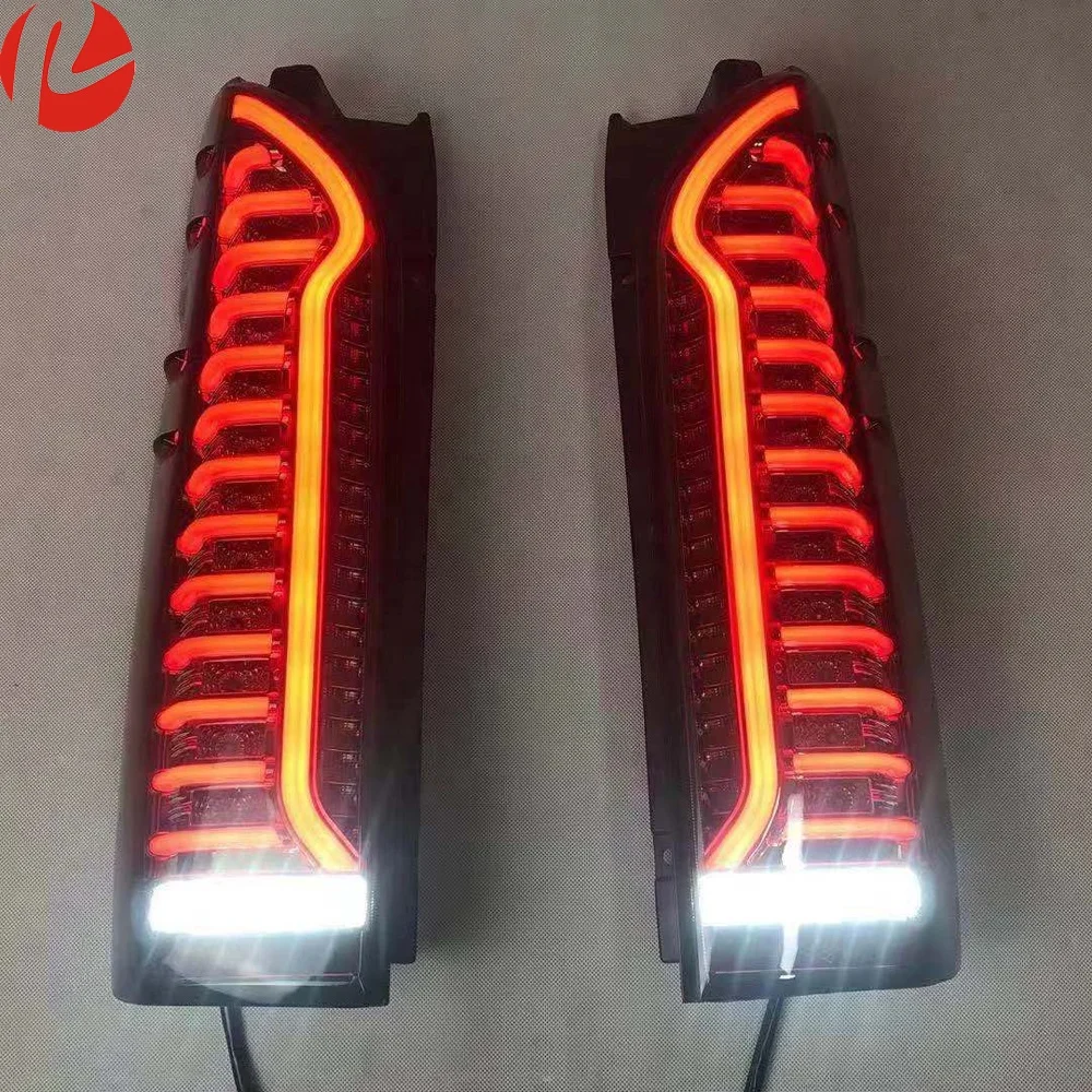 Smoke LED Running Tail Lamp For Hiace van KDH200 supoer GL 2005-18 Car Auto Lights
