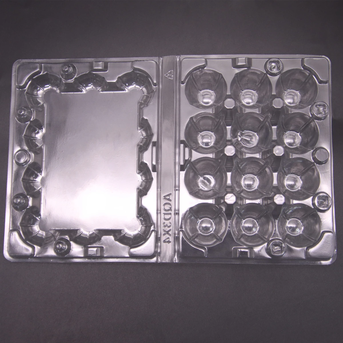 Manufacture 12 holes Quail Egg Tray PET Environment Friendly Plastic