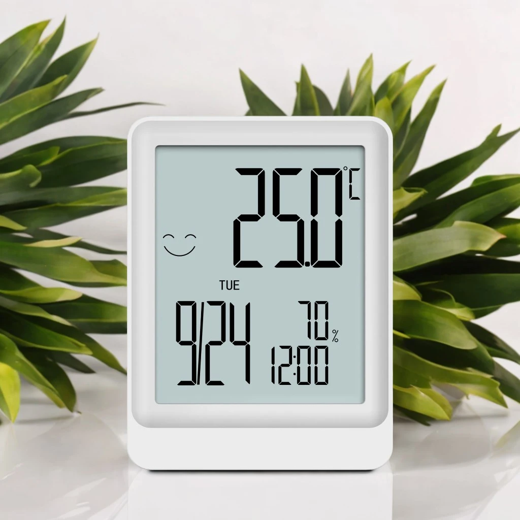 Custom Logo Room Thermo Hygrometer Thermometer Temperature Humidity Monitor Digital Indoor Thermometer