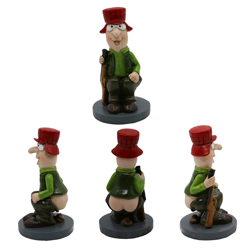 BSCI Factory Polyresin Funny Caganer Statue for Gift Craft Caganer Figurine Decor