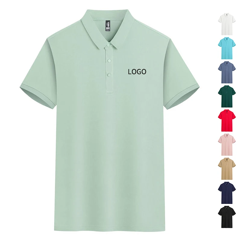 Polo Shirt High Quality Cotton Knit Clothes Custom Team Business Quick Dry Polo Shirt Running Sport Jersey For Men Women