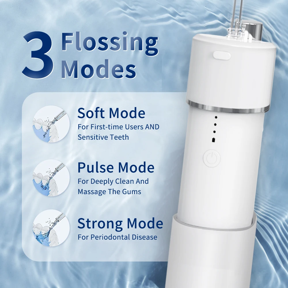 Customized SPA IPX7 Portable Professional Electric Rechargeable Cordless Travel Dental Mini Water Flosser Pump For Teeth Clean