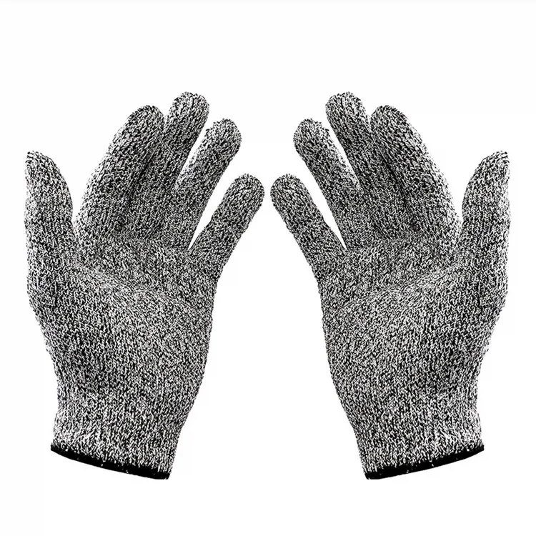 Competitive Price HPPE Cut Resistant Gloves Construction Knife Blade Level 5 Anti-cut Safety Protection Gloves