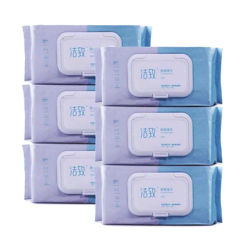 China Manufacturer Custom Japanese Stove Cleaning Wet Wipes Pack Kitchen Clean Towels Cleaning Products Household Items