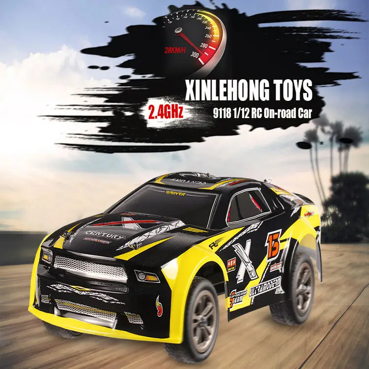 XLH 9118 2 4 ГГц 1/12 высокоскоростные спортивные гоночные автомобили RTR 28 км/ч 4WD электрическая модель автомобиля для детей рождественские подарки