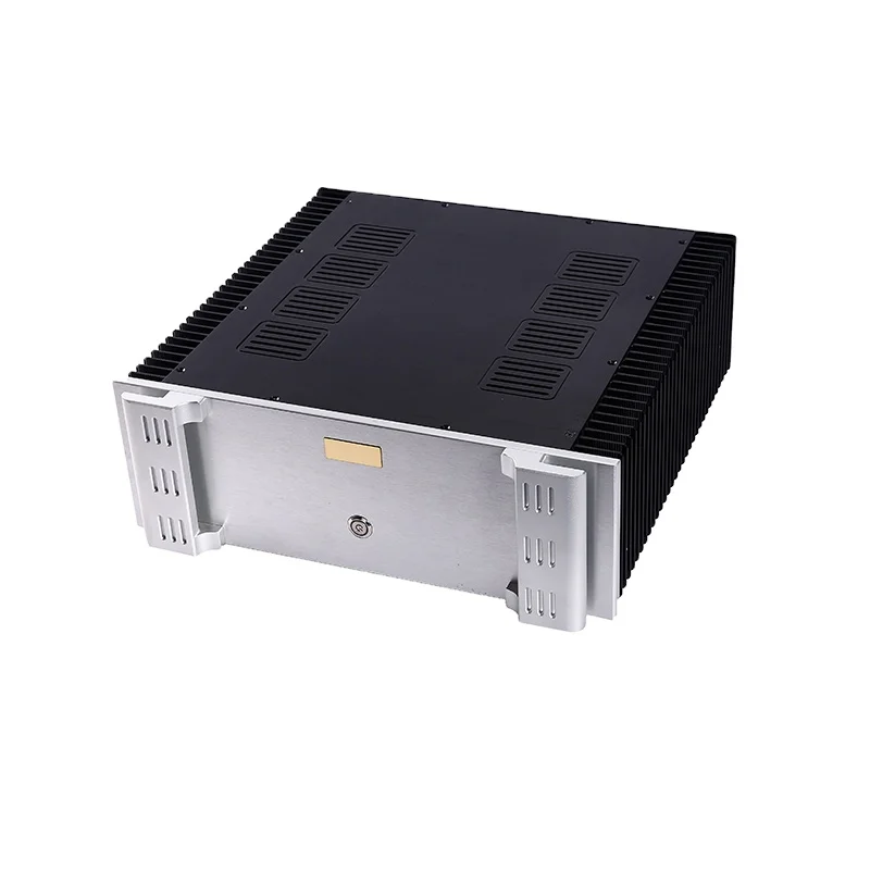 KYYSLB 410*440*150MM Amplifier Chassis Class A DIY Box CNC Enclosure All Aluminum Alloy Preamp Decoding Amplifier Case Shell