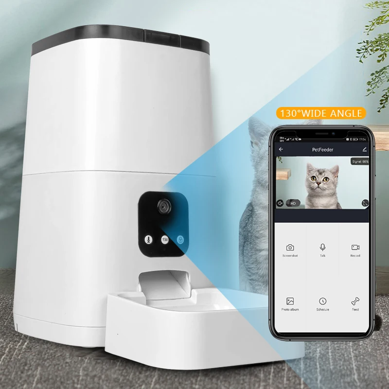 Automatic Pet Feeder Hot selling Automatic Cat Feeders Timed Pet Food Dispenser With Camera
