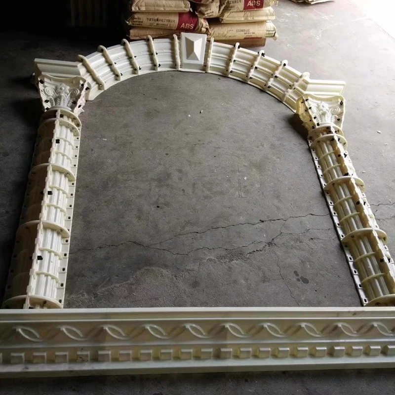 Cast-in-Place Curved Window Arch Mold Cement Exterior Molding Window Frame Molding ABS Plastic Exterior Wall Window Mold