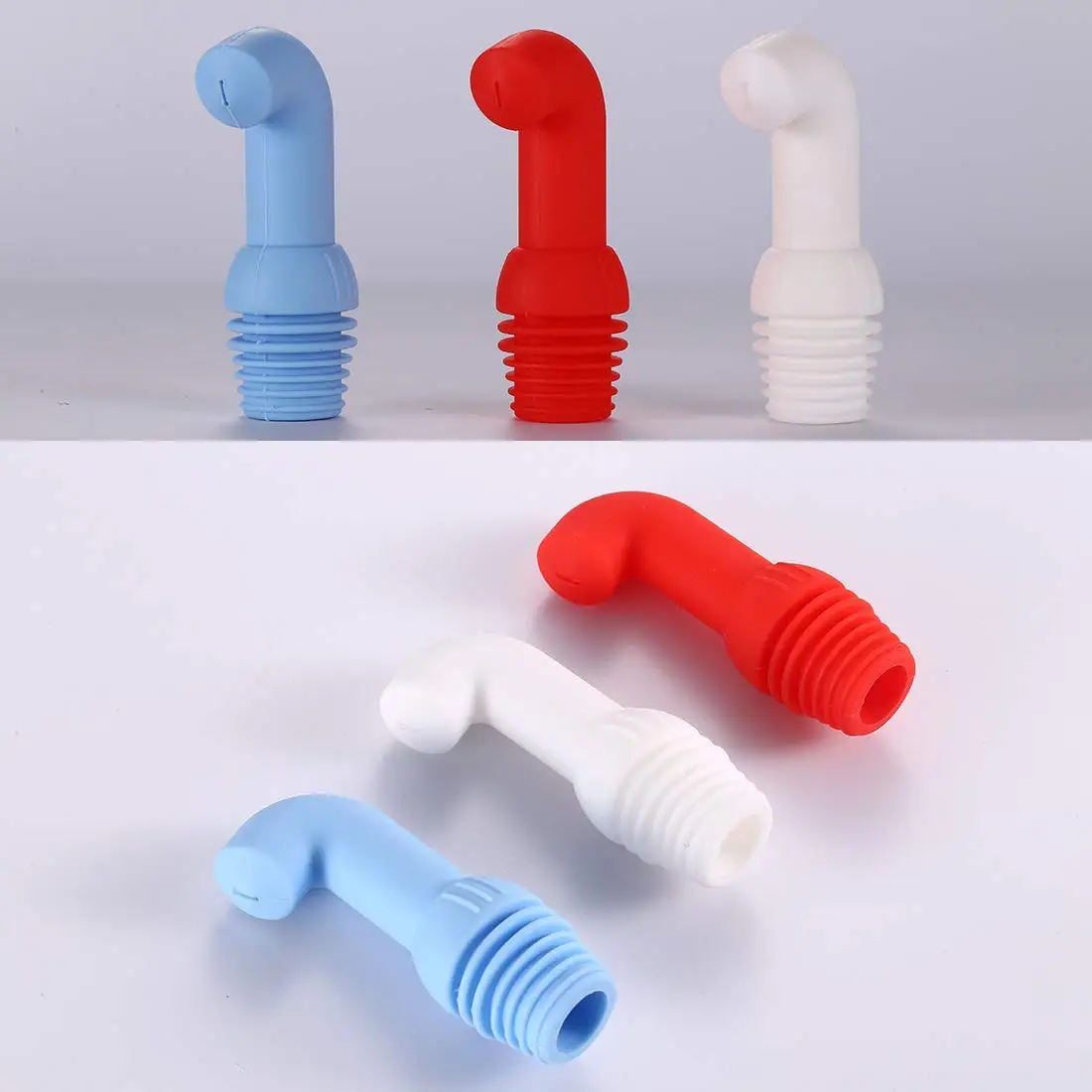 factory price coloful portable vagina bidet toilet  green pink color silicone material portable bidet for man