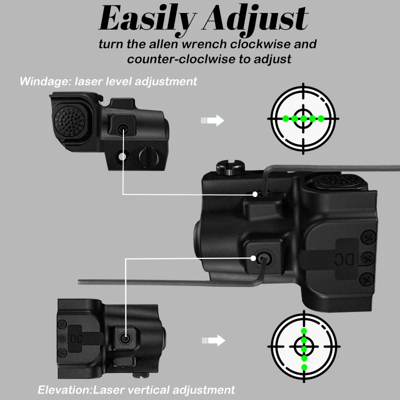 mini Green red IR laser sight Fit for standard