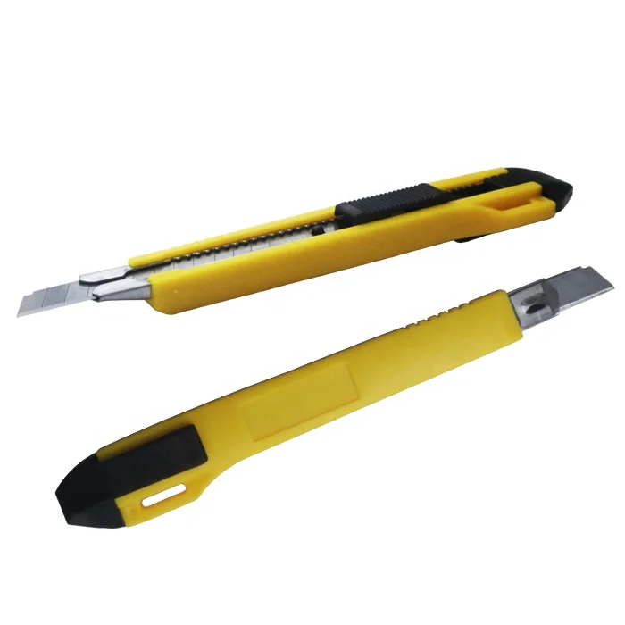 Wholesale ABS handle retractable 9mm blade knife