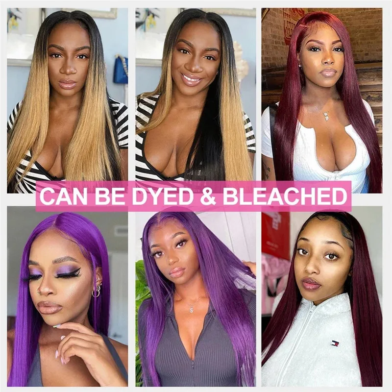 Wholesale Cheap Vendor 30 Inch 13x6 Bone Straight Swiss Lace Frontal Wig Virgin Peruvian Human Hair HD Lace Front Closure Wigs