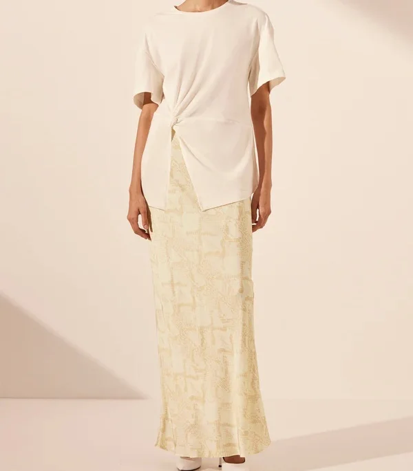 Manufacture Custom  Luxury Maxi Skirt Fashion Pleated Skirt Long Skirt for Women