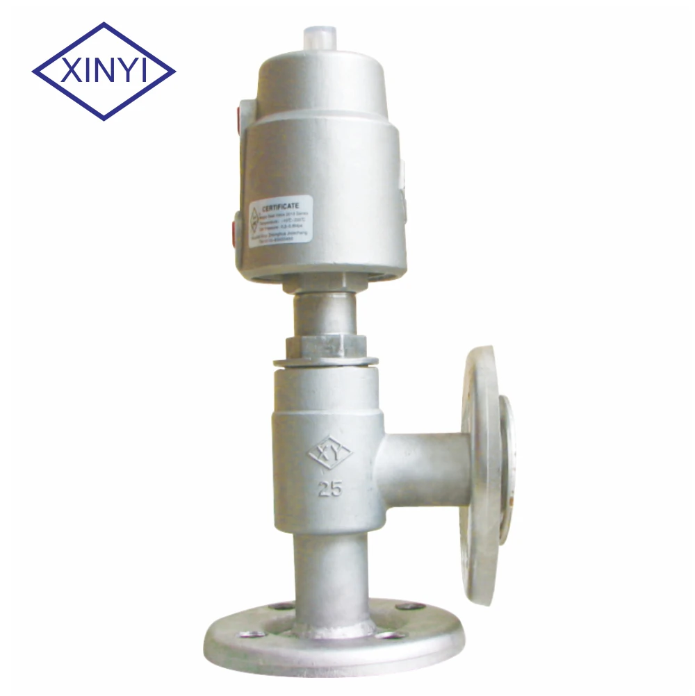 PN16/25 DN15 Пневматические Фланцевые концы из нержавеющей стали PTFE уплотнительный угловой шаровой клапан сиденья