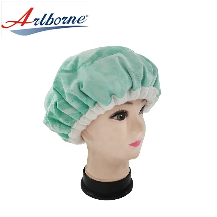 Natural Flaxseed Linseed Cap Microwavable Heat Thermal Cordless Deep Conditioning Heat Cap Salon Hair Care Cap Hair Steamer