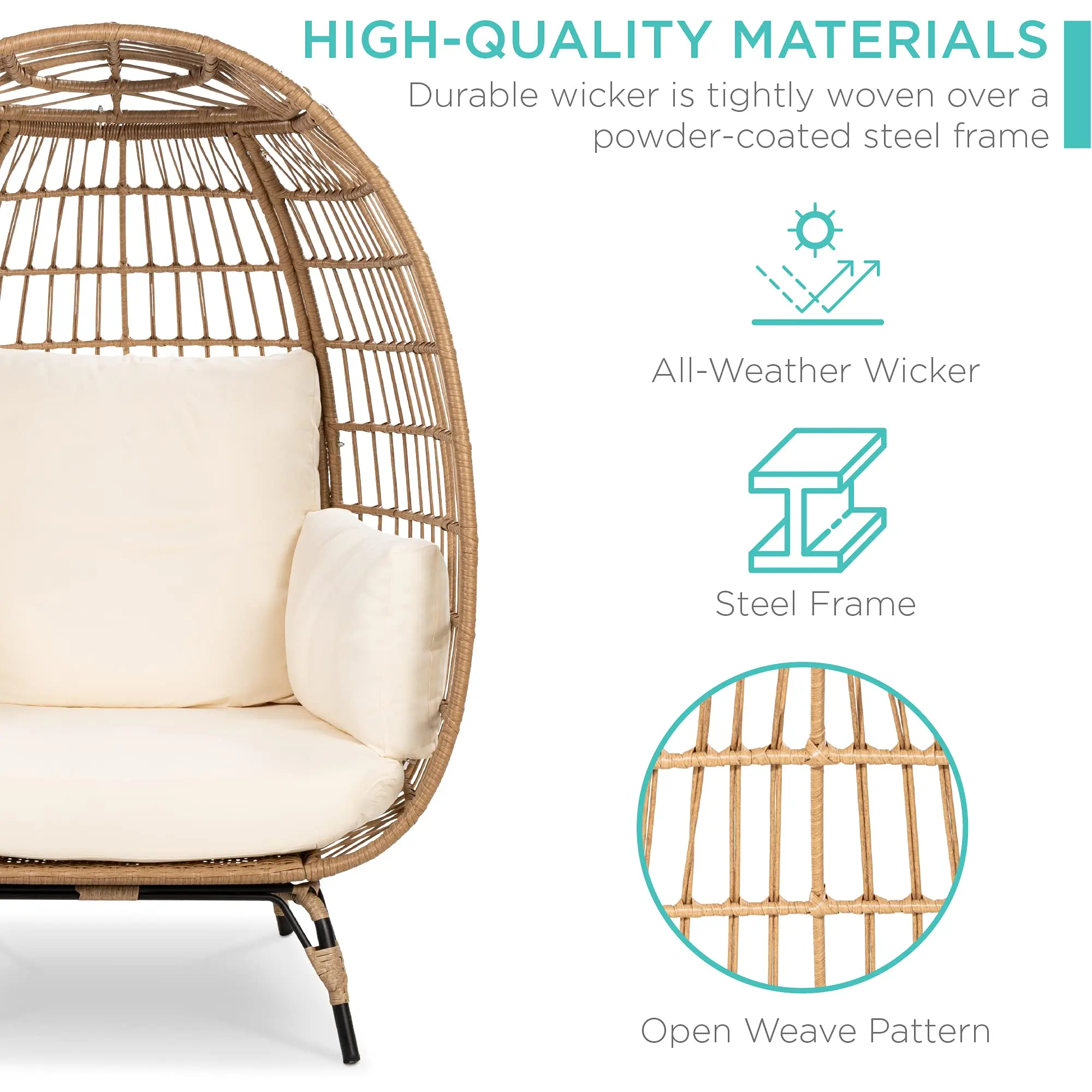 Wholesale  Wicker Rattan Furniture Patio Swing Outdoor Farmhouse Equipment Swings for Garden