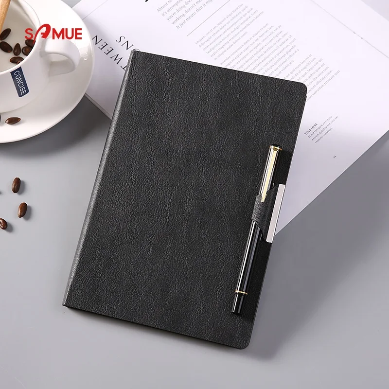 Black Custom Paper Index Tabs A5 B5 Notebook Subject Tabs with pen loop