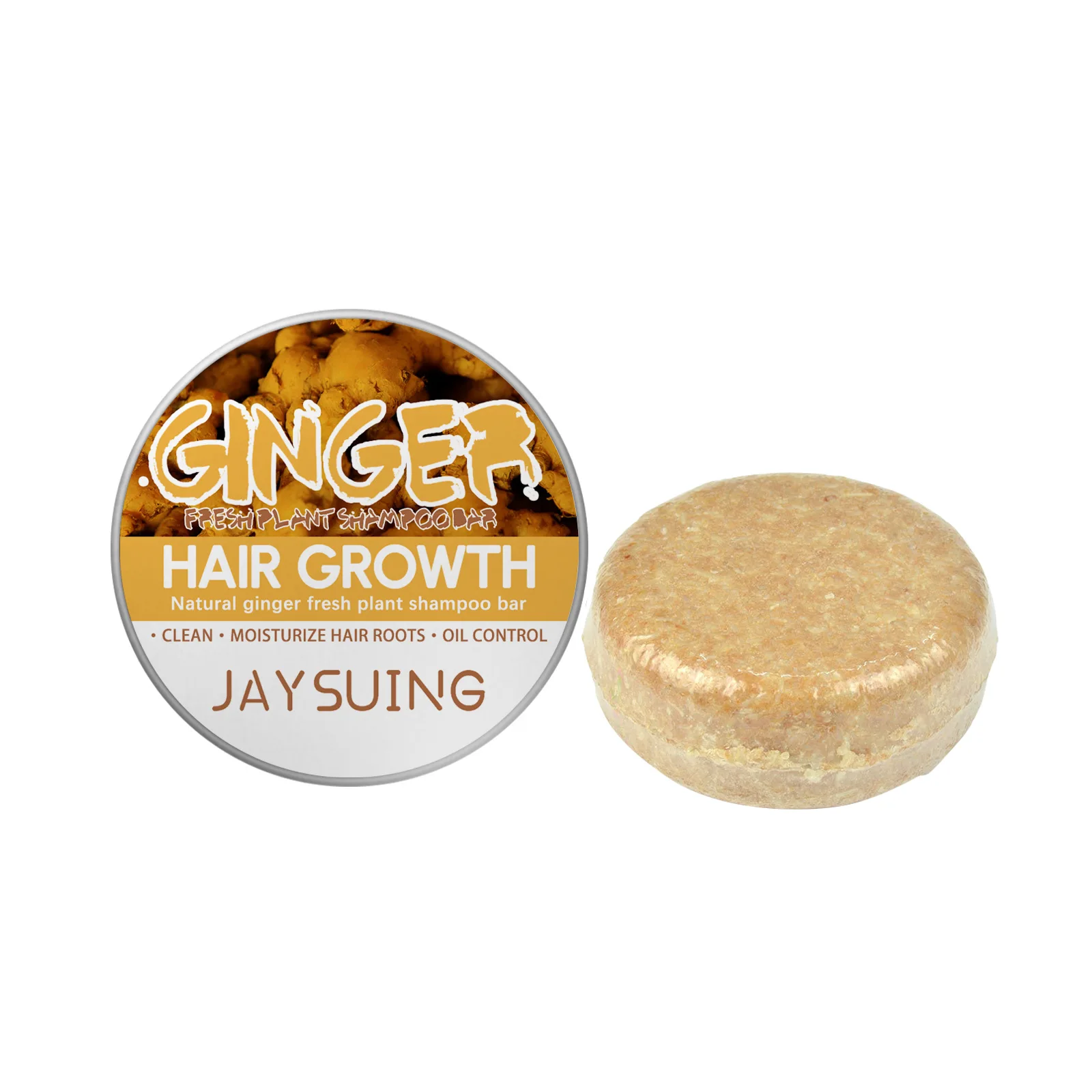 Private Label Chinese Herbal Hair Loss Treatment Ginger Hair Regrow Shampoo Soap Bar