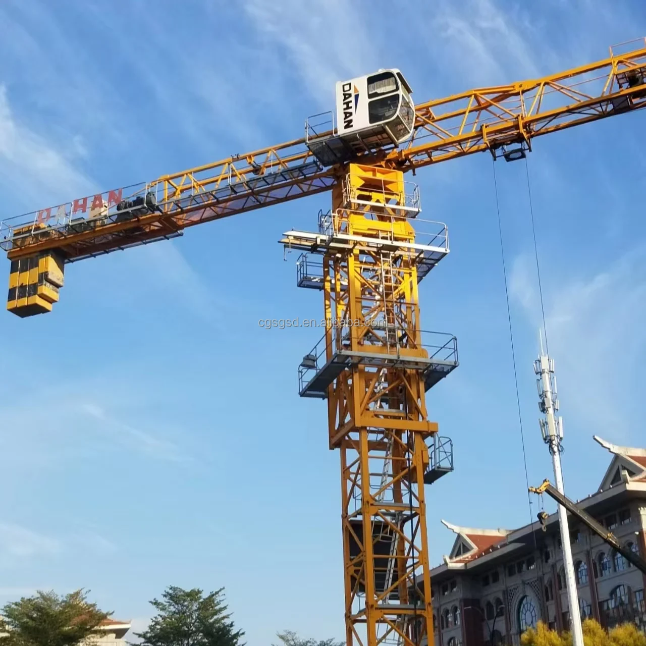6013 heavy objects tower cranes top tower crane construction Cheap and durable flat top tower crane construction