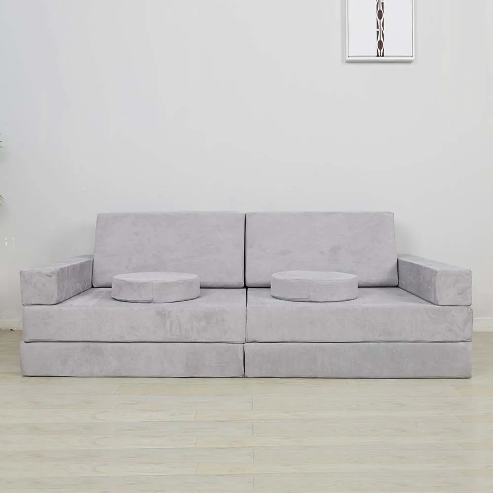 Factory Kids Creativity Soft Printing Sofa Safety Building Blocks Kids Play Couch Foam/