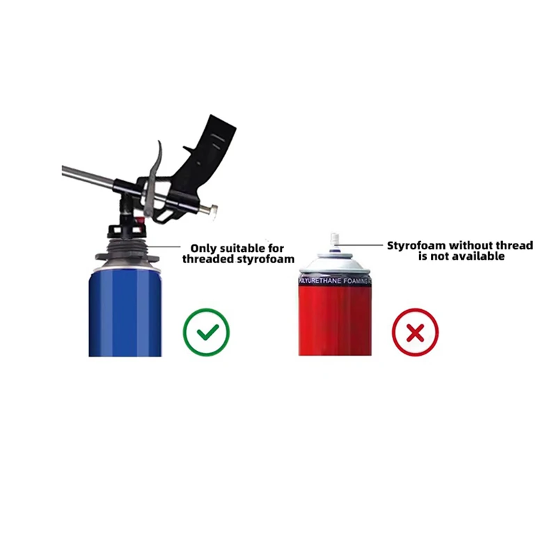 All metal foam gun Polyurethane foam sealant gun Easy to clean Special foam gun