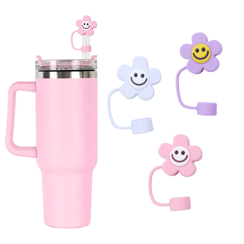 Silicone Manufacturer Natural World Reusable BPA Free Silicone Straw Stanley With Accessories Food Grade Straw Tip Cover Cap