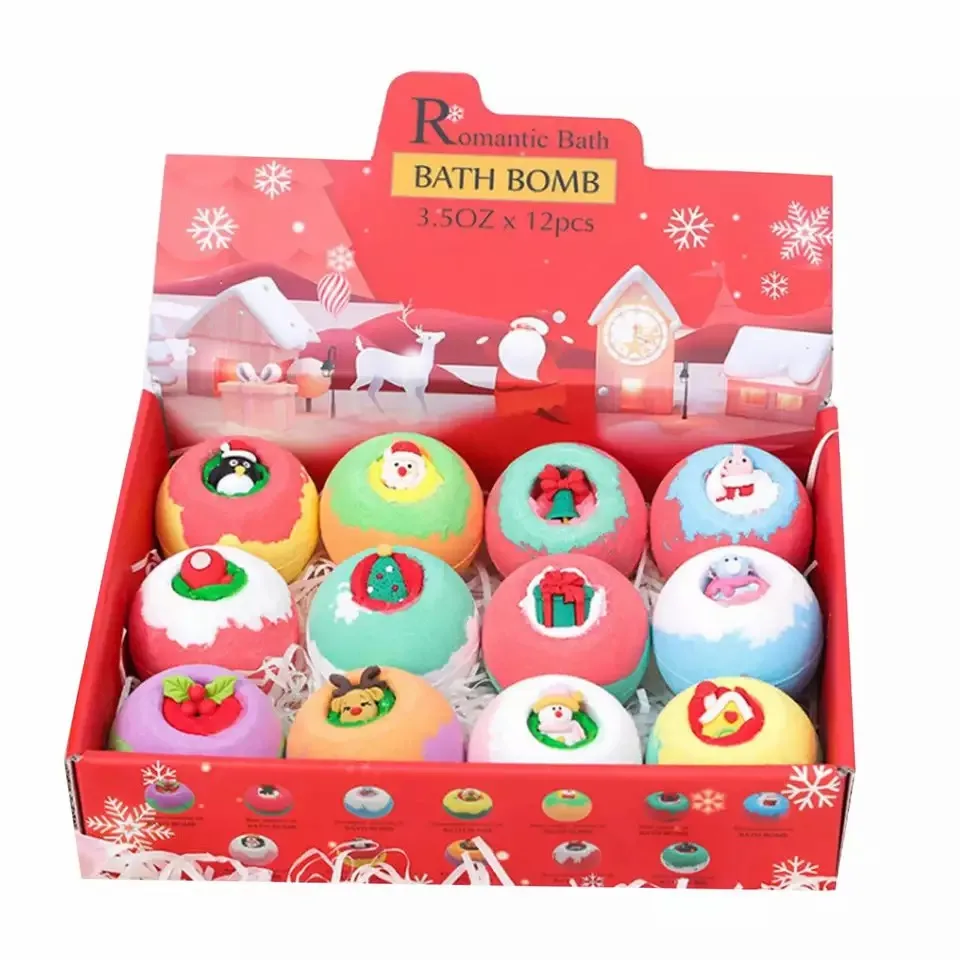 Private Label OEM ODM Wholesale Bath Supplies Bombs Christmas Baby Gift Set