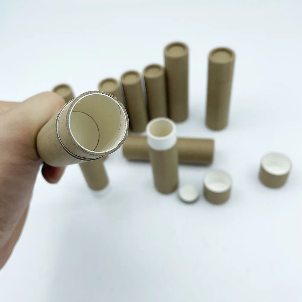 Factory price 1.5 oz Lip Balm  Twist Up Paper Tube Packaging twist paper chapstick tubes