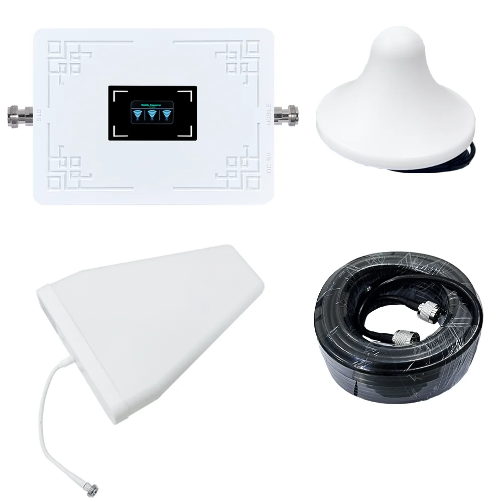 SignalSmith Универсальный трехдиапазонный 900 1800 2100 МГц 2 3 4 г алюминиевый сплав мобильного телефона усилитель сигнала сети/усилитель/ретранслятор